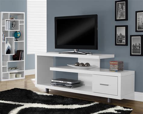Monarch Specialties Tv Stand 60l White
