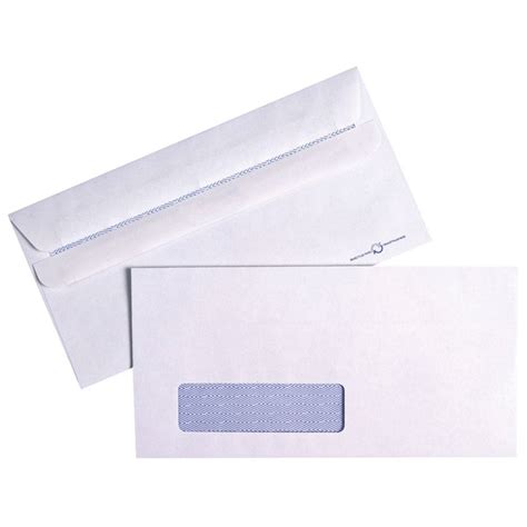 Envelopes Wallet Q Connect Window Dl Self Seal White 110x220mm 80gsm