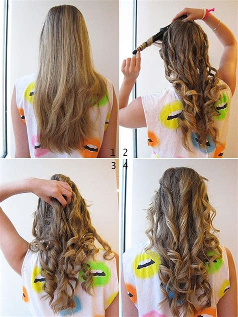 Pull the straightener down the hair shaft as if you were going to straighten your hair as normal. How to make curly hair by straightener | Nail Art Styling