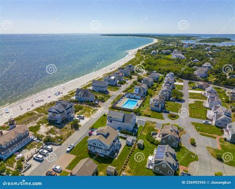 Seagull Beach Aerial View Cape Cod Ma Usa Stock Image Image Of