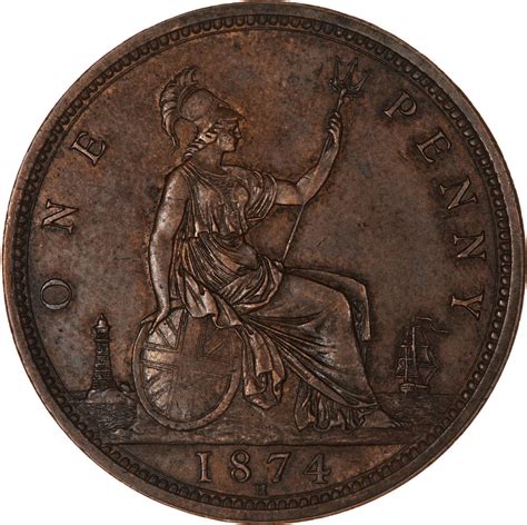 Penny 1874 Coin From United Kingdom Online Coin Club