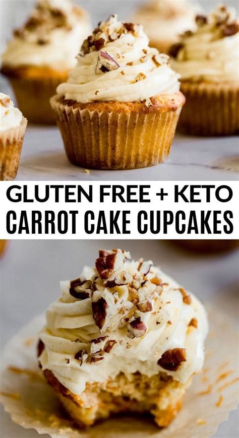 Cheesecake, brownies, and cookies all included! Gluten Free & Keto Carrot Cupcakes (or Cake!) | Low carb ...