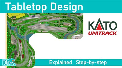 121 N Scale Tabletop Layout Design With Kato Unitrack Youtube