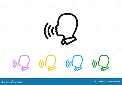 Speaking Clipart Speech Icon Sets Vector Illustration Cartoondealer