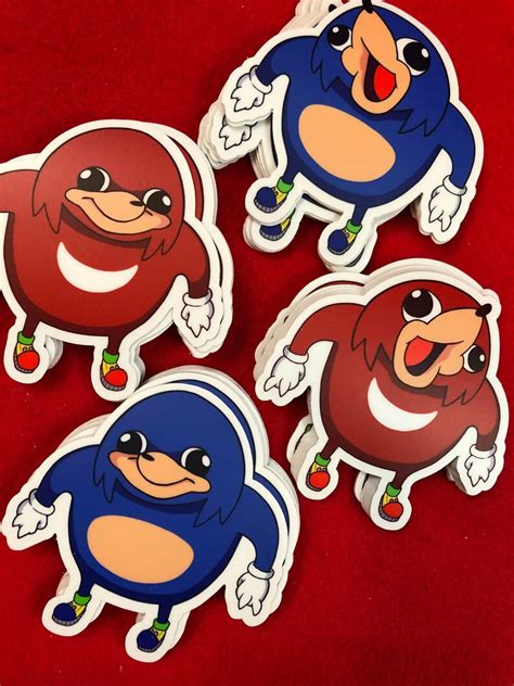 Uganda Knuckles Vinyl Stickers Etsy