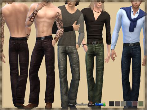 The Sims Resource Leather Pants By Bukovka Sims 4 Downloads