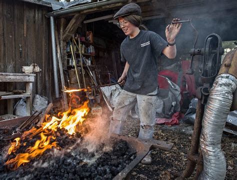 Forging Metal By Hand Teenager Dabbles In Ancient Art Of Blacksmithing