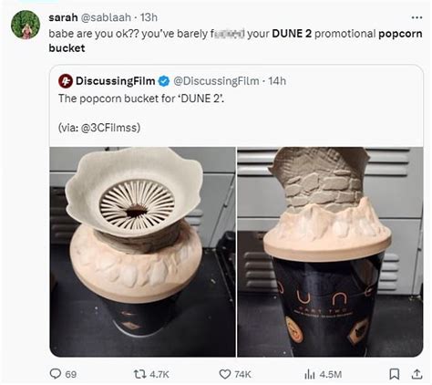 Film Fans Are Left Horrified By Dune 2 Promotional Popcorn Bucket That Looks Just Like A Raunchy