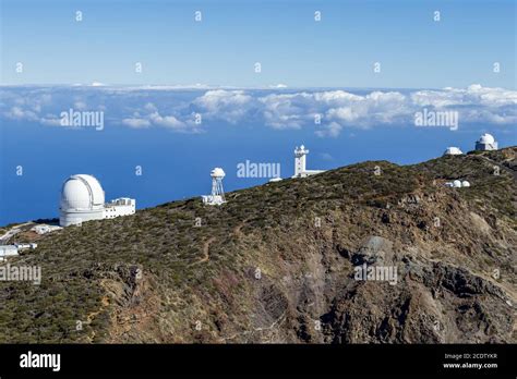 La Palma Observatory On The Roque De Los Muchachos Stock Photo Alamy