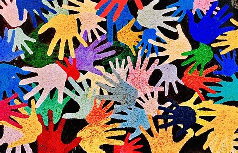 Colorful Hands Painting By Carol Tsiatsios Fine Art America