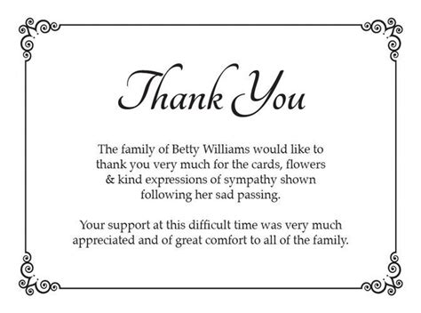 The 25 Best Funeral Thank You Cards Ideas On Pinterest Funeral Thank