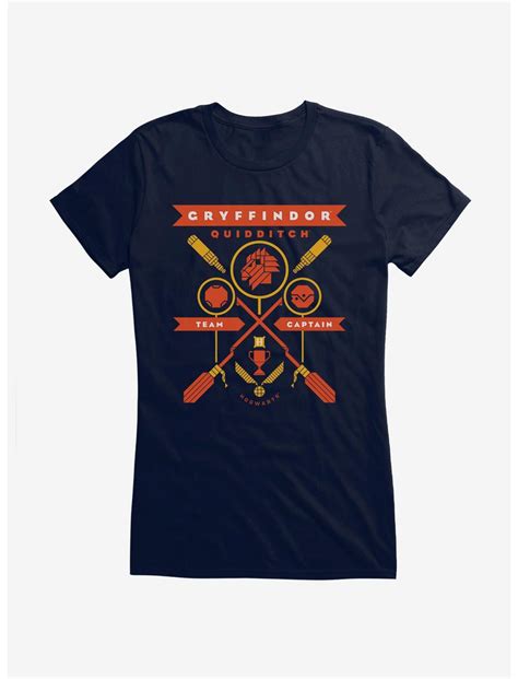 Harry Potter Gryffindor Quidditch Team Captain Girls T Shirt Hot Topic