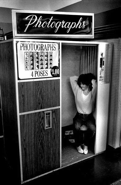 PHOTO BOOTHS Appeared In Many Department Stores And Amusement Parks Taking Four B W Pics For