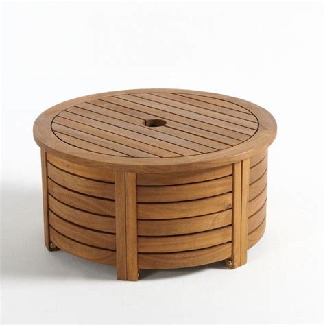 Placez votre parasol déporté molokai où vous le souhaitez en fonction de la position du soleil pour une. Cache-pied rond parasol, acacia huilé FSC®*, Julma ...