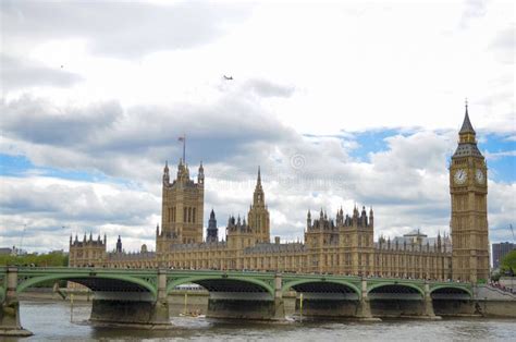 Beautiful View Of The Houses Of Parliament Under The Cloudy Sky London