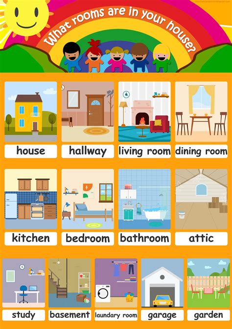 House Flashcards For Kindergarten And Homeschool