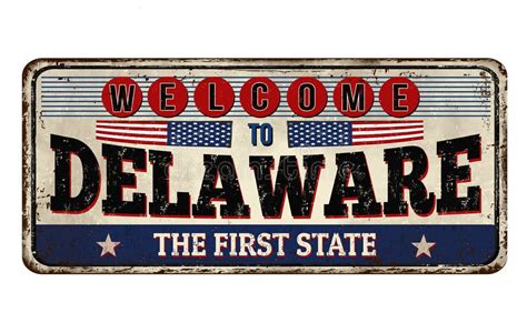 Welcome To Delaware Sign Stock Illustrations 103 Welcome To Delaware