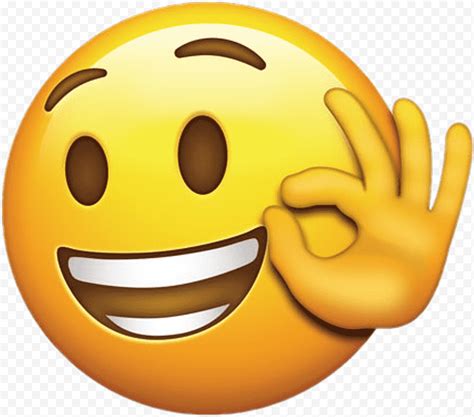Laugh Emoji Emoticon Ok Gesture Thumb Signal Smiley
