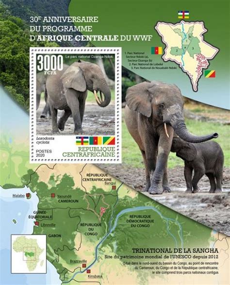 Unesco World Heritage On Stamps Philately Cameroon Central African