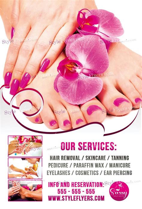 nail salon psd flyer template 17877 psd flyer templates nail salon business cards flyer
