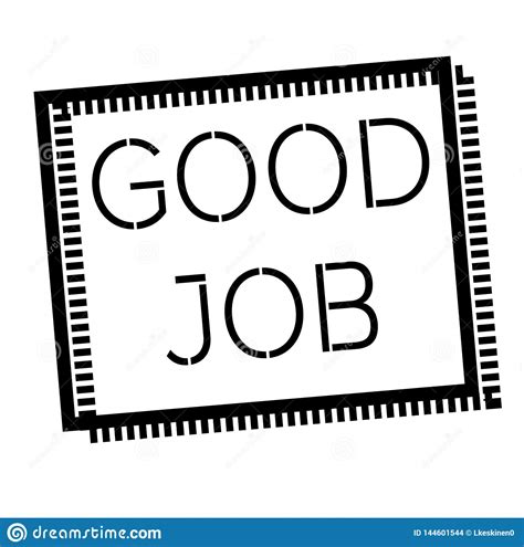 Good Job Stamp On White Stock Vector Illustration Of Isolated 144601544