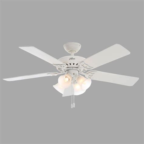 Hunter Studio Series 52 In Indoor White Ceiling Fan With Light 53062