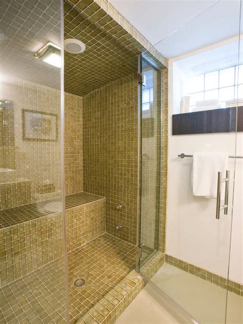 The shower is a decent size (40″ x 66″) and we'd like the bench to sit at one end and go the whole width of the shower (the dimensions of the bench would probably be 40″ x 15″ or 16″). Best Built In Shower Bench Design Ideas & Remodel Pictures ...