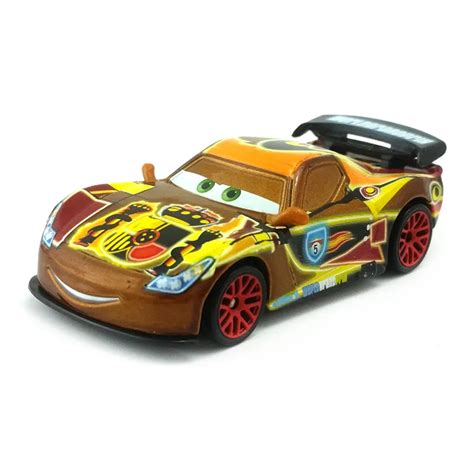 Disney Pixar Cars 2 Neon Racers Miguel Camino Metal Diecast Toy Car 1