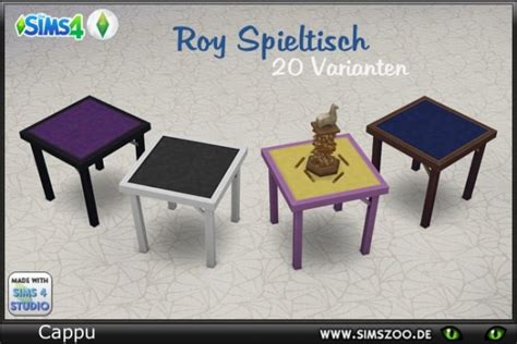 Blackys Sims 4 Zoo Roy Gaming Table By Cappu • Sims 4 Downloads