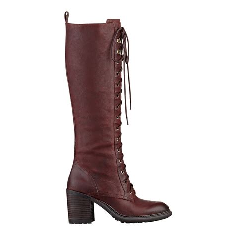 Nine West Lory Boot In Brown Wine Leather Lyst