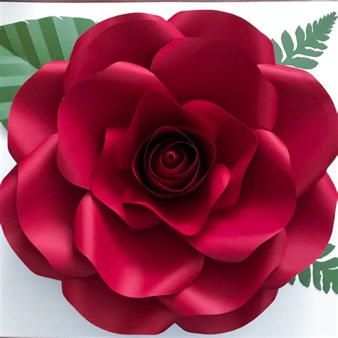 Paper Flowers Pdf Combo Of Large And Medium Rose Paper Flower