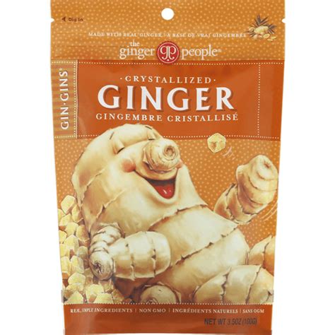 The Ginger People Gin Gins Ginger Crystallized Gummy Candy Ingles Markets