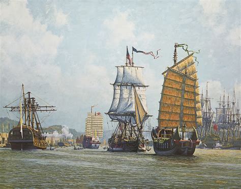 Empress Of China Arrival In Whampoa In 1784 Scrimshaw Gallery