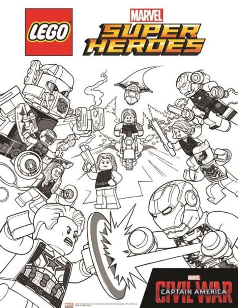 Lego Marvel Avengers Kolorowanki Dla Dzieci Kolorowanki Do Wydrukowania