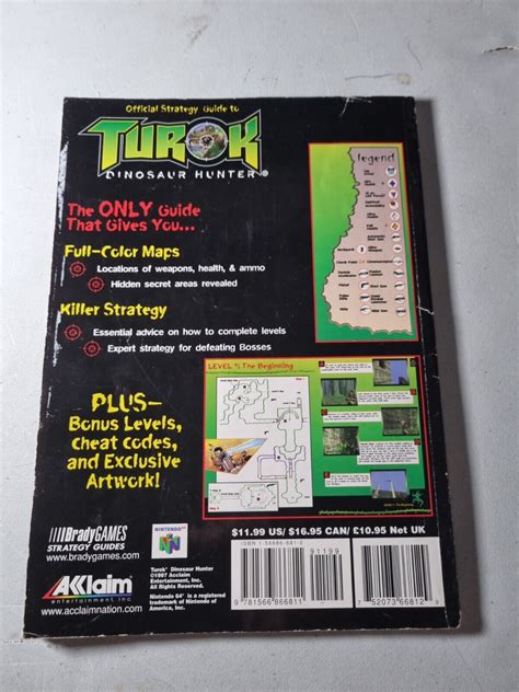 Official Guide To Turok Dinosaur Hunter By David Cassady Trade