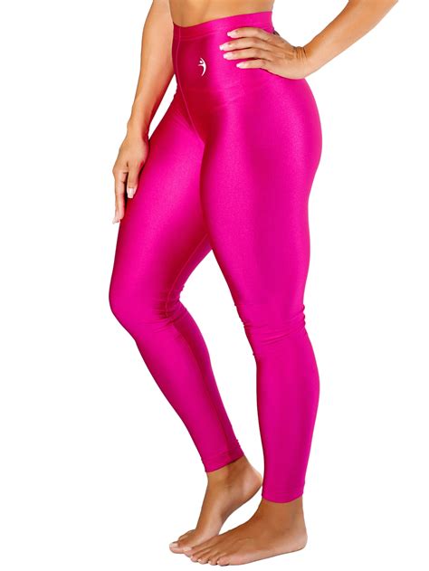 Missfit Activewear Women S High Waist Pink Metallic Leggings