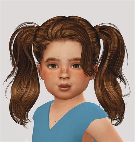 Sims 4 Custom Content Child Hair