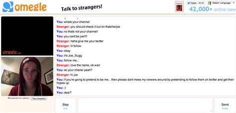 Joe Sugg On Twitter Guys If Its Me On Omegle Ill Always Show My Face Dont Fall For