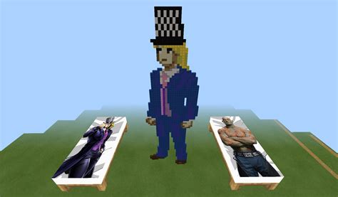 I Made Speedwagon And Drax Body Pillow Beds And Pixel Art Of