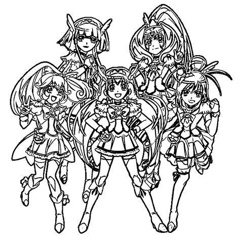 Glitter Force Doki Doki Clara Coloring Pages Coloring Pages
