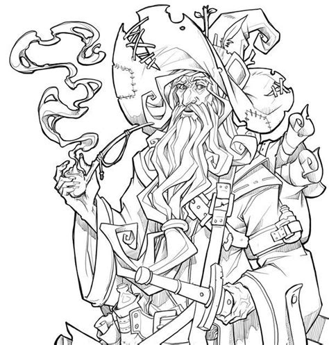 Wizard Coloring Pages For Adults Free Coloring Page