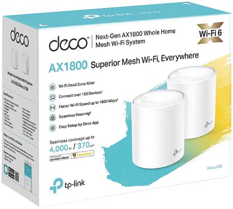 Tp Link Deco X202 Pack Ax1800 6 Whole Home Mesh Wi Fi System At The