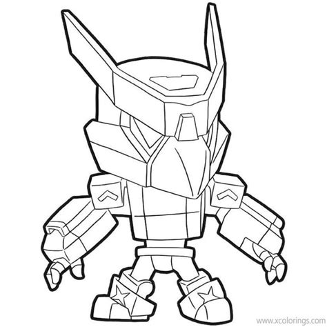 Mecha Crow Brawl Stars Coloring Pages Xcolorings