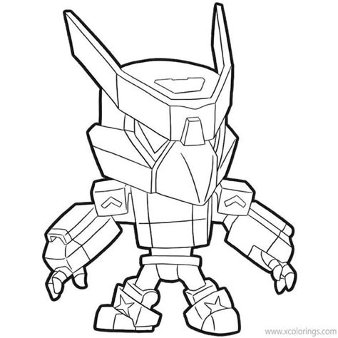 Brawl Stars Coloring Pages Mecha Crow