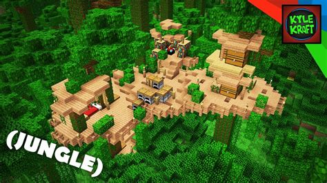 Minecraft Easy Jungle Survival Base Youtube
