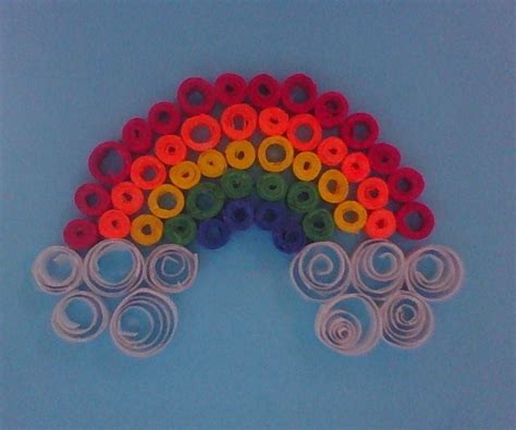 How To Make A Quilled Rainbow 6 Steps Instructables