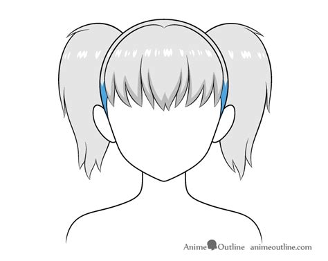 How To Draw Anime Pigtails Hair Animeoutline
