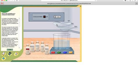 To begin, check that potassium nitrate is selected and the temp. virtual solubility curve lab - YouTube