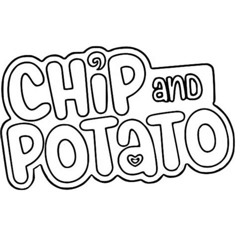 Adorable Chip and Potato Coloring Page - Free Printable Coloring Pages