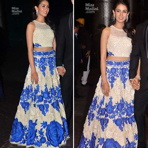 It was star studded sangeet for designer masaba gupta. Mira Rajput Wore Manish Malhotra To Her Mumbai Reception ...